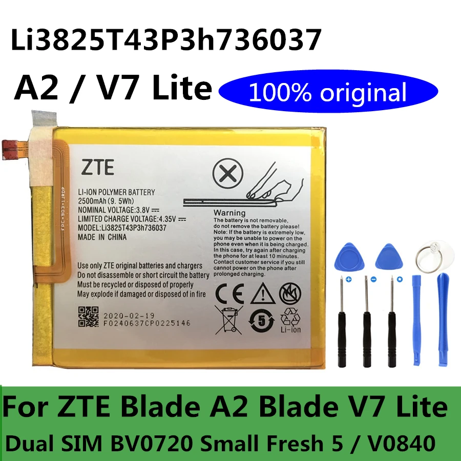 New Original Li3825T43P3h736037 High Quality 2500mAh for ZTE BV0720 ...
