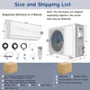 12000BTU Mini AC Split-System, 20 SEER2 Ductless Air Conditioner w/Pre-Charged Condenser, White (12000BTU, 115V, 20 SEER2) 2