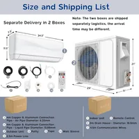 12000BTU Mini AC Split-System, 20 SEER2 Ductless Air Conditioner w/Pre-Charged Condenser, White (12000BTU, 115V, 20 SEER2) 2