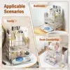 Luxury Drawer Makeup Storage Box Large Cosmetic Case Acrylic Jewelry Lipstick Storage Box Vanity Countertops Makeup Organizer 6