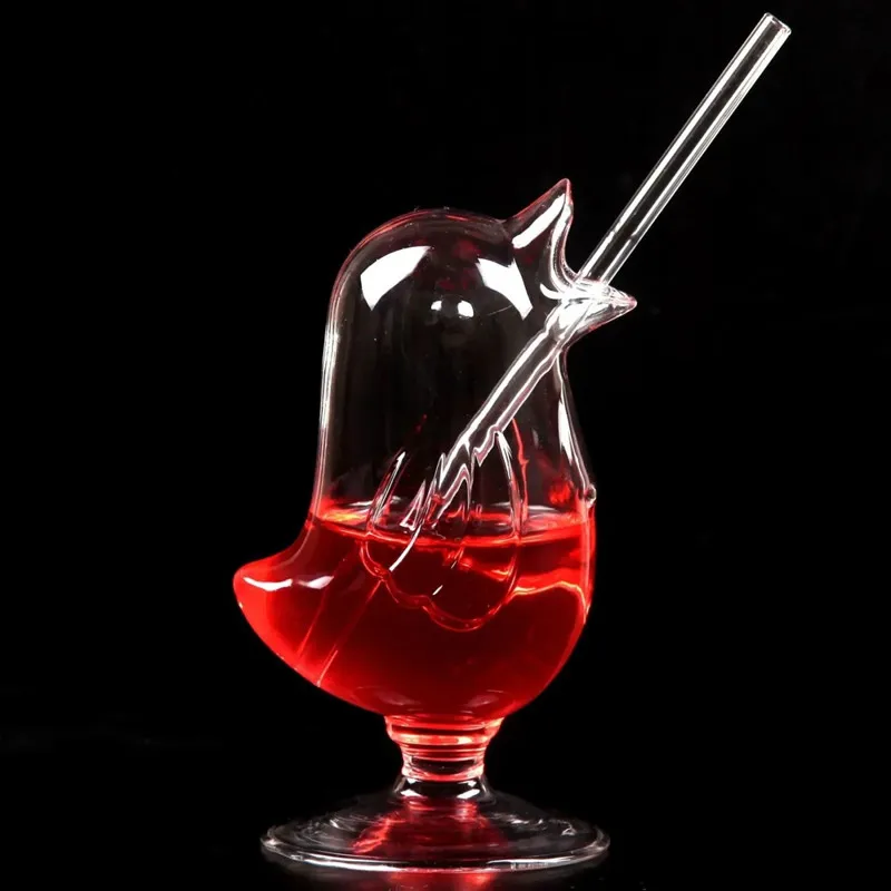 Luxshiny Vogel-Cocktailglas – Elegantes Champagnerglas In Vogelform, Ca. 15,5x15x8 Cm
