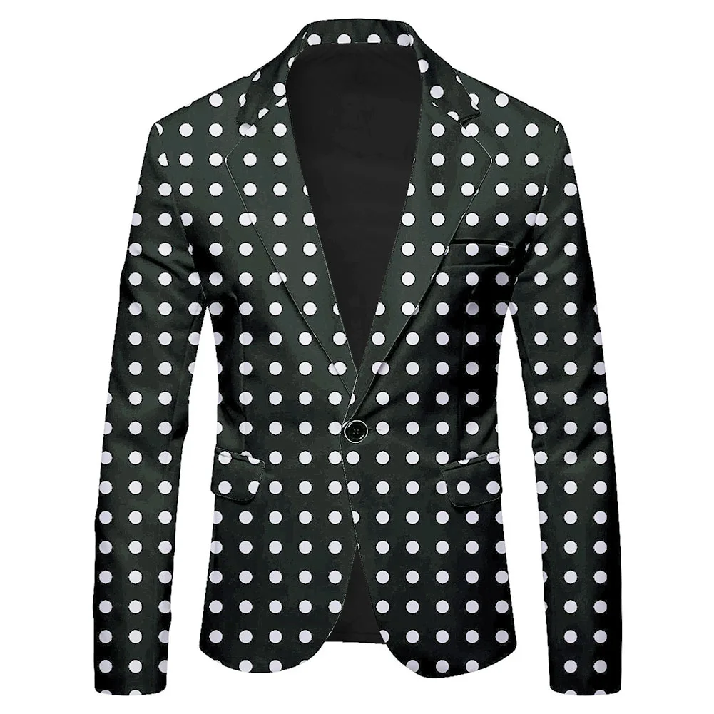 Hot New Fall Formal Suit Blazer Men Casual Suit Coat Business Blazer Collared Long Sleeve Coat Male Button Tops