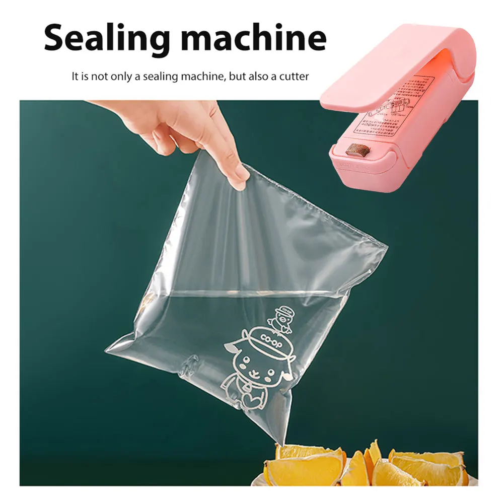 Snacks Packer Hand Press Plastic Packaging Machine 2-speed Adjustable Vacuum Seal Clamps Moisture-proof Preservation Bags Sealer 3