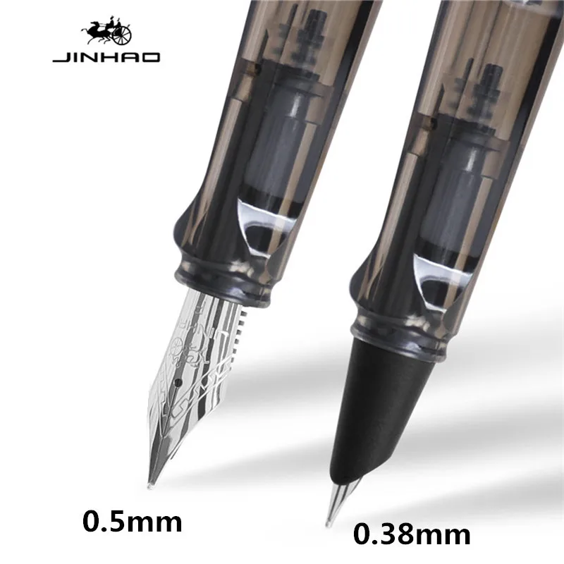 블루 잉크 Jinhao 컬러 세트, 학생용 만년필, 사무실 문구 용품, 필기용 잉크 펜, 고급 품질, 0.38mm, 0.5mm, 5 개