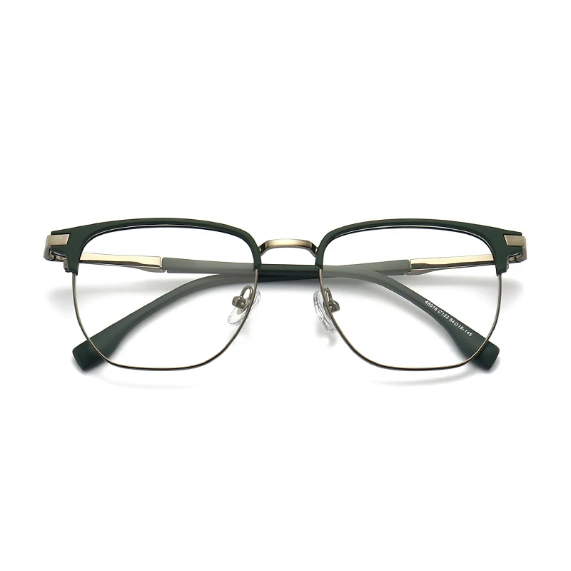 

Men's Eyeglasses Frame Vintage Acetate Half Frame Eyeglass Men Optical Reading Myopia Prescription Glasses Spectacles Eyewear