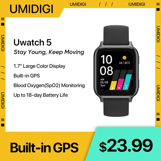 UMIDIGI Smart Watch Fitness Tracker Uwatch3, Smart Watch for Android Phone