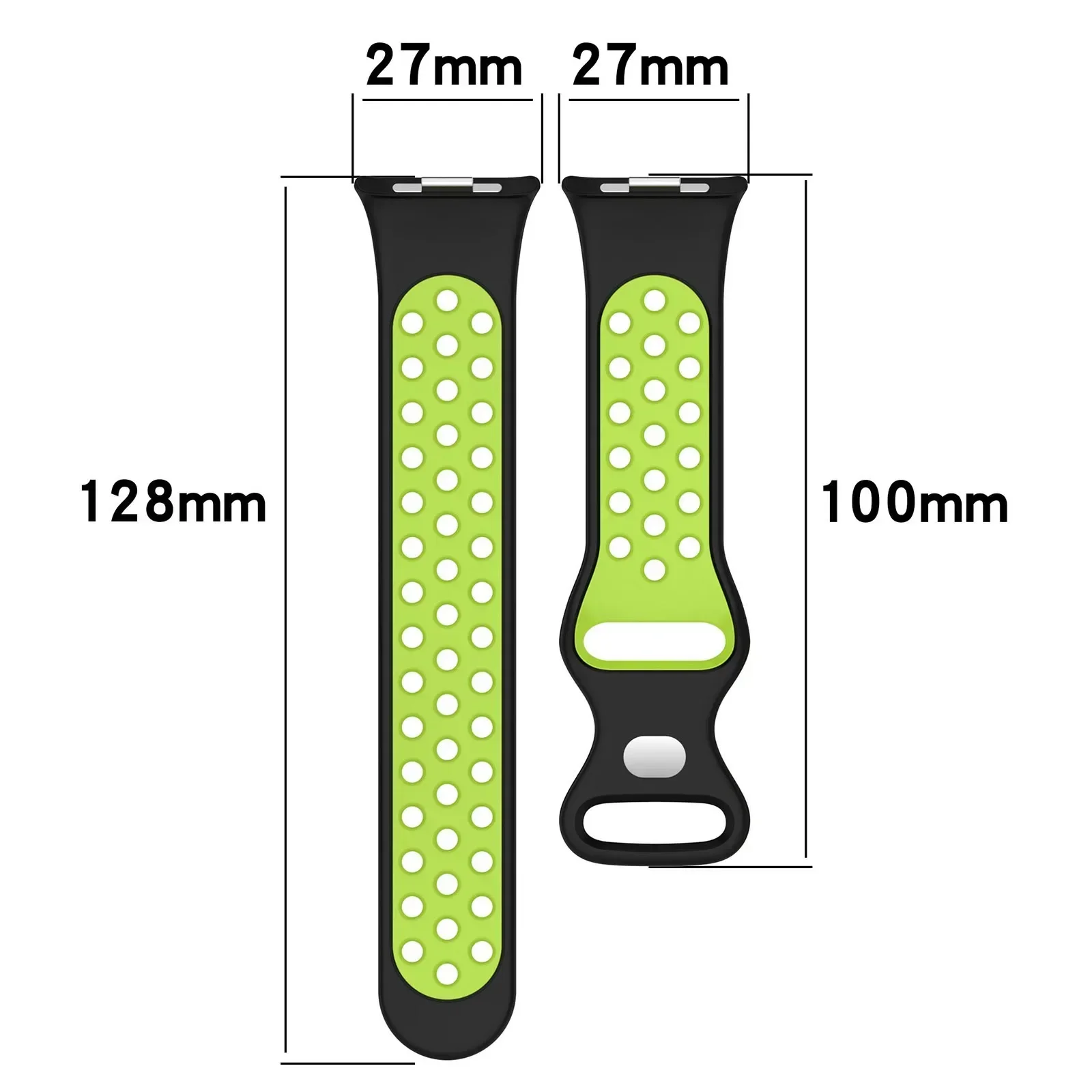 Breathable Sport Silicone Strap for Smartwatch - Replacement Bracelet Accessory