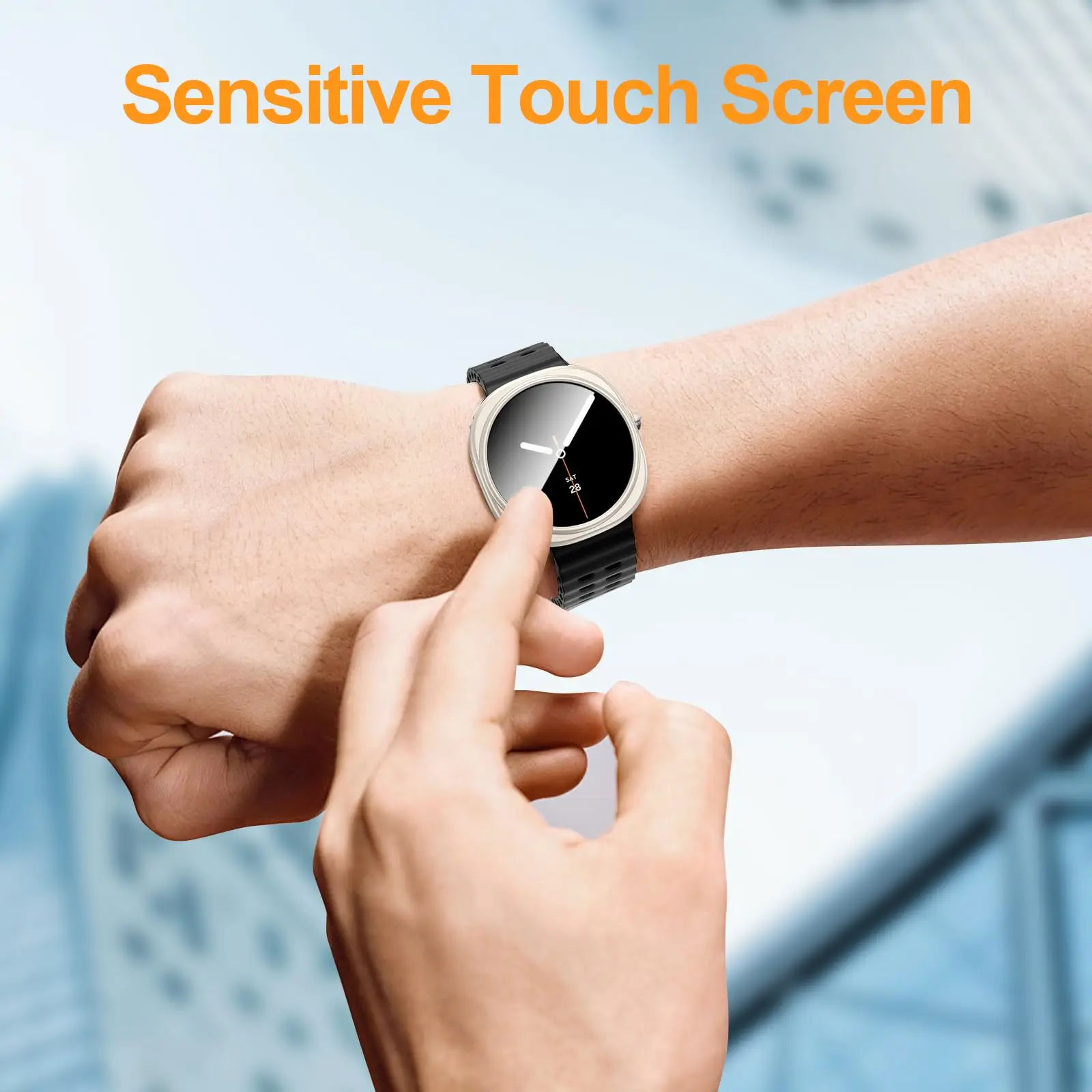 Protective Bumper Cover for Smartwatch - Premium PC Case and Accessory