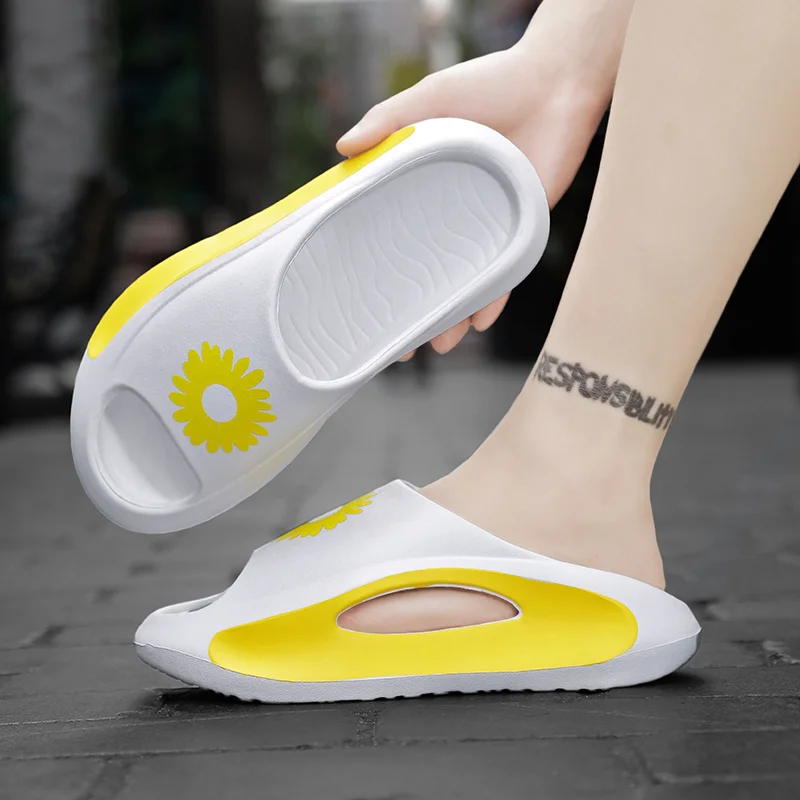 Papuče pre mužov Protišmykové sandále s hrubou podrážkou Vankúš s otvorenou špičkou Plážové papuče pre letné papuče do interiéru vonku_voghion.com