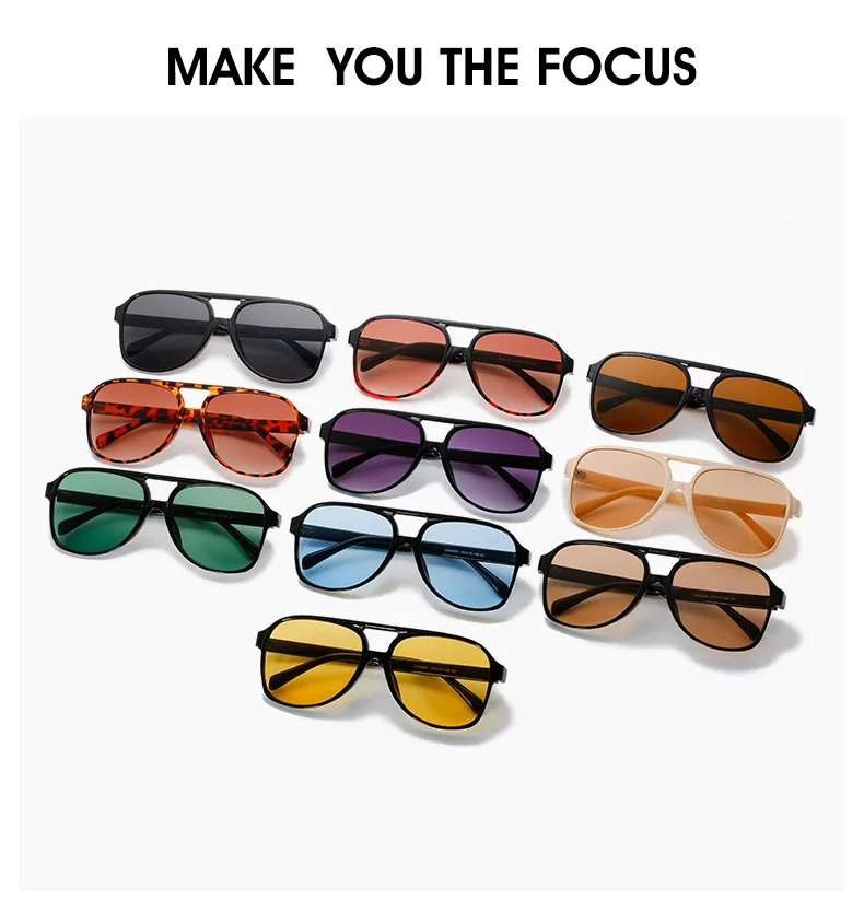 BOYSEEN Vintage Übergroße Sonnenbrille Frauen Retro Marke Großen Rahmen Gläser Weibliche Reise Brillen UV400 Fashion Shades – Detail 8