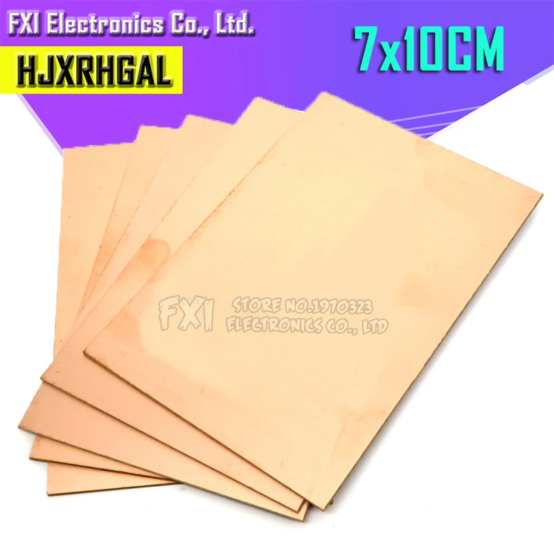 FR4 PCB 7x10cm 7*10 Single Side Copper Clad plate DIY PCB Kit Laminate Circuit Board 5pcs pcb kit board,pcb board