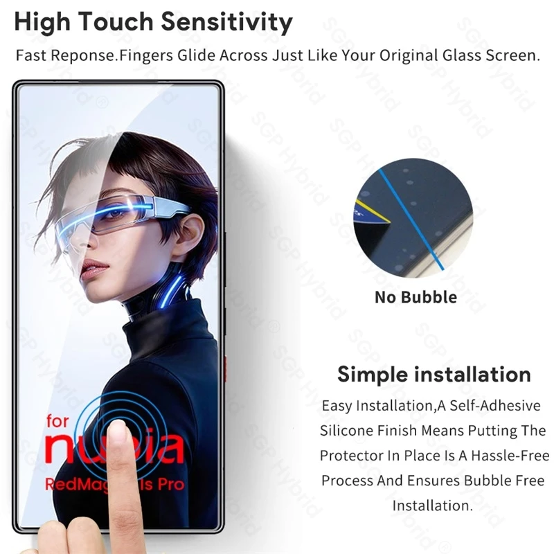 Premium 9H Clear Tempered Glass Screen Protector Film - 5-Pack