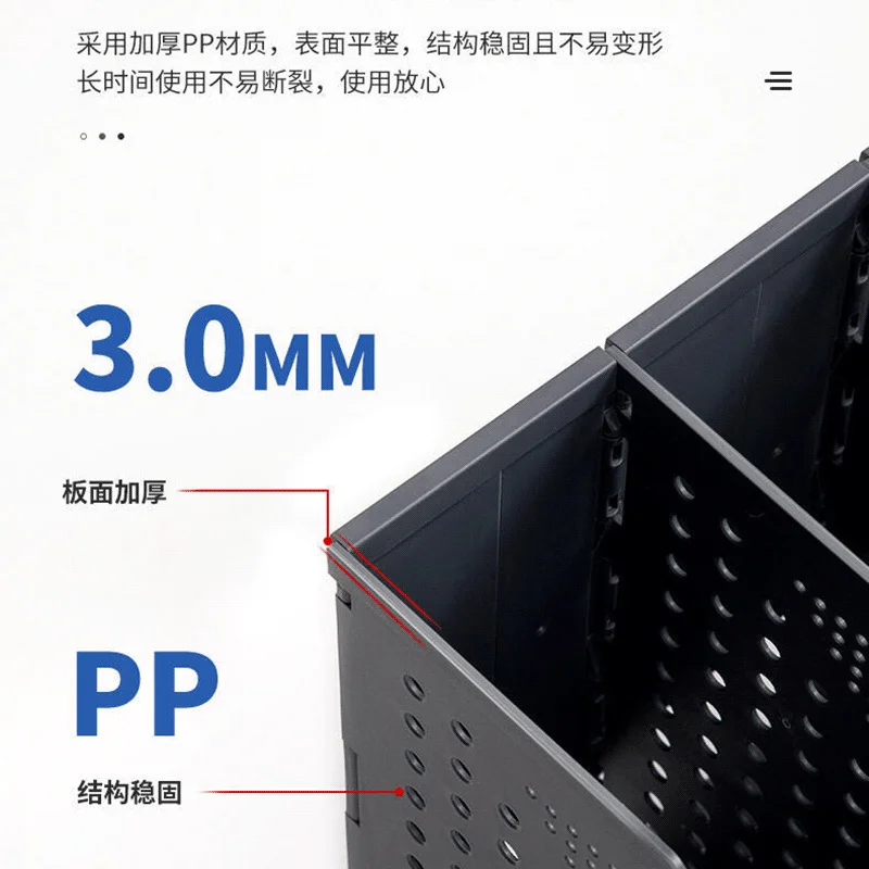 4 Grid Plastic Gray Folder Storage Box Vertical Book Organiser Bookshelf Office Supplies Books File Basket Desktop Stand Rack