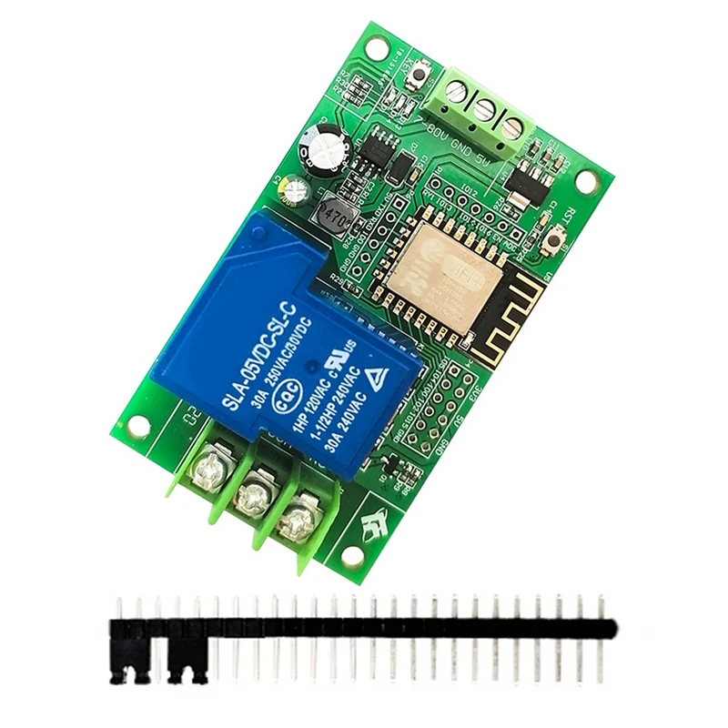 

DC7-80/5V источник питания ESP8266 макетная плата Wifi Single 30A релейный модуль ESP-12F макетная плата