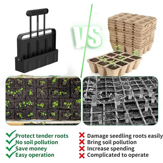 Talajblokk -Gyártó Gép Talajblokkoló Szerszám Kerti Készletek Kézi Újrafelhasználható Professzionális Fogantyú Tervezés Készítése - Image 5