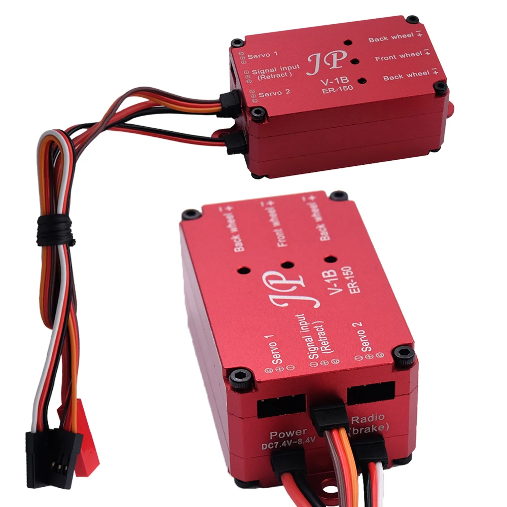 

JP Hobby Retract Controller Box 2 in 1 ER-150 V1/V2 With Brake for RC Fixed-wing Aircraft Airplane ER150 12-17KG