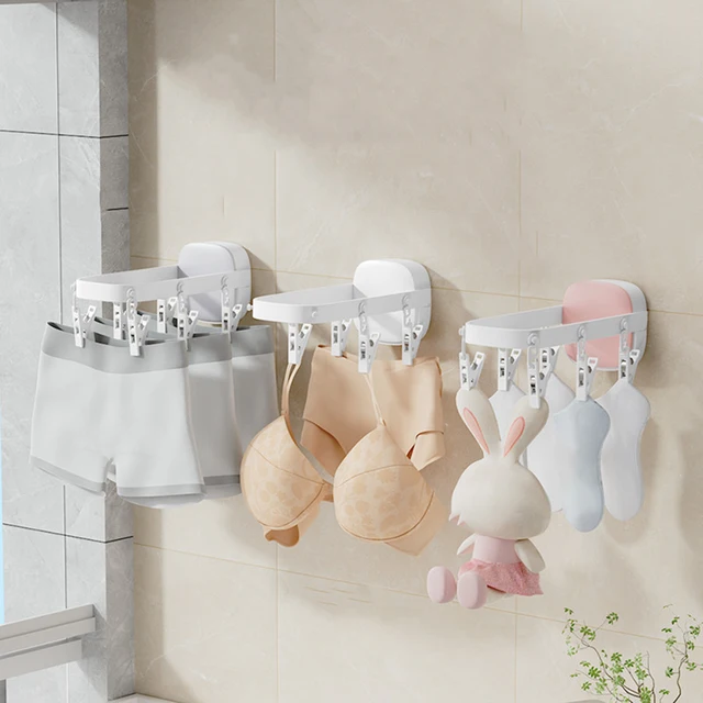 Falra Szerelt Ruhák Szárító Állvány Nincs Fúrómosó Törölközők Bébruhákhoz