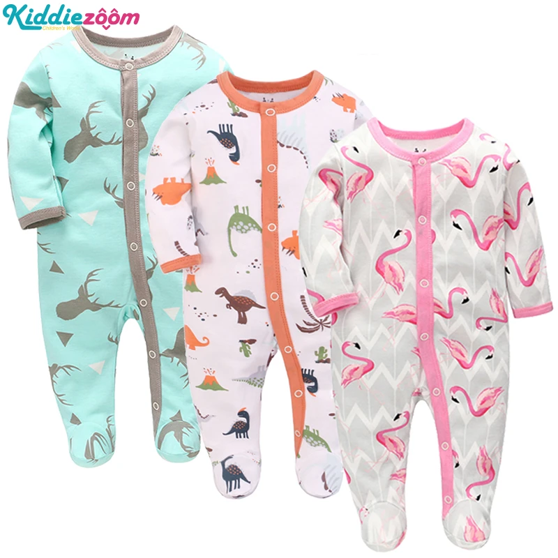 baby clothes in sets	 2022 Spring Baby Clothes Newborn Set 2/3 Pieces Pure Cotton Romper Long Sleeve Toddler Boy Casual Pajamas Infant Girl Jumpsuit Baby Clothing Set comfotable