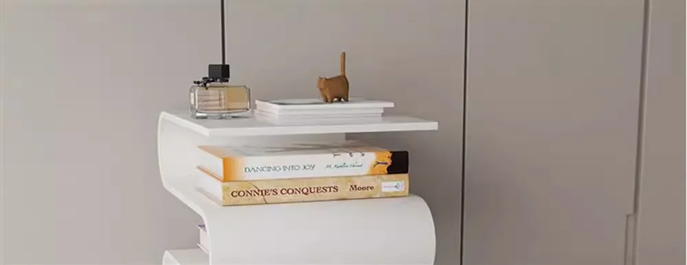 Acrylic Bedside Table Storage Transparent Sofa Edge Bedroom Minimalist Irregular Magazine Racks 거실장 Консоль Мебель Mesa Salon