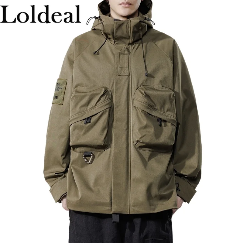 

Men's Outdoor Sports Hooded Windproof Jacket Waterproof Rain Coat