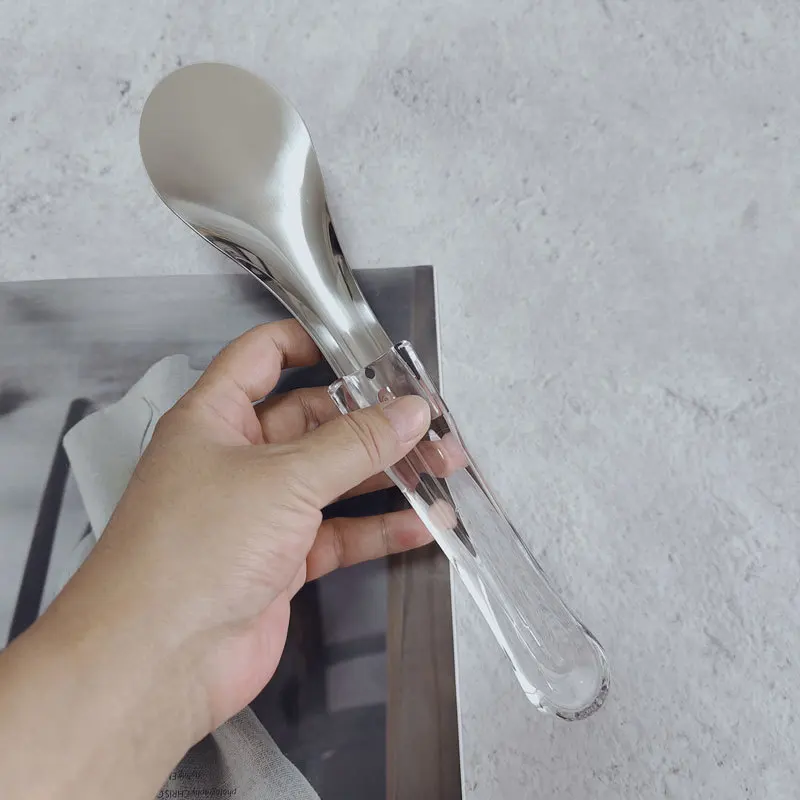 304 Stainless Steel Ice Cream Scoops & Stacks Pc Plastic Handle Ice Creem Stacks Maker