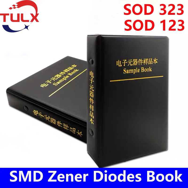 

2800Pcs-700Pcs SMD Zener Diode Book SOD-323 0805 SOD-123 1206 2.4v-30v 28 Values Package Assorted Kit 0.5W 1/2W 12V 5V 1N4148