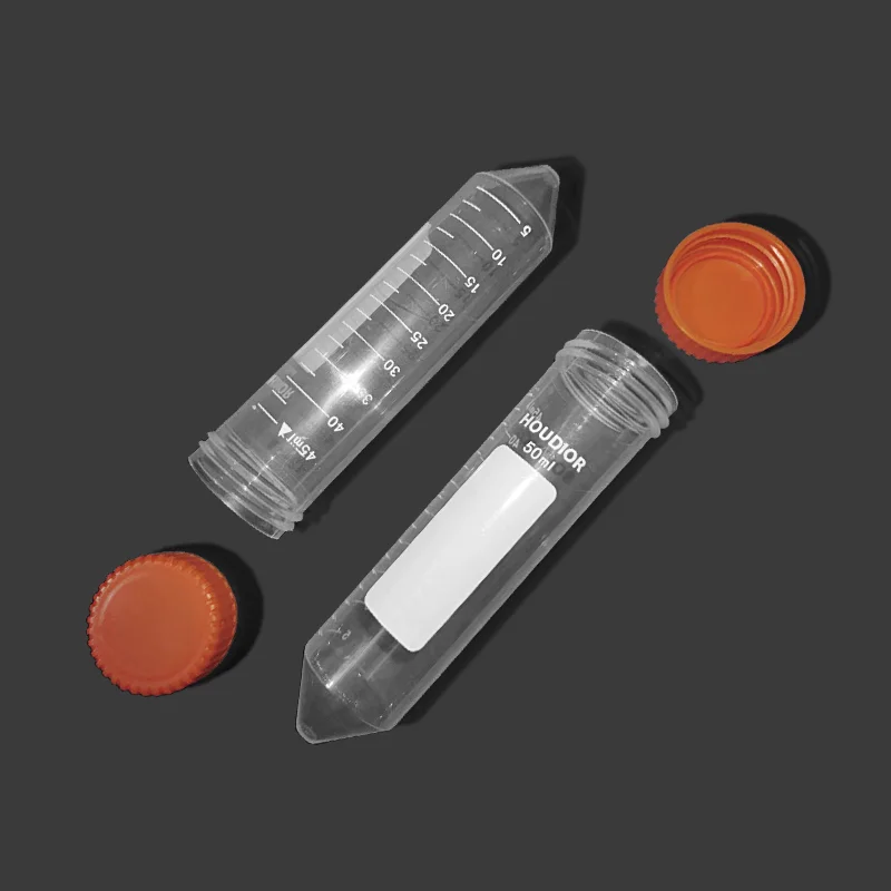 25Pcs/Bag 50ml Scaled Plastic Centrifuge Tubes with Screw Cap Sample Storage Container  Experiment Centrifuge Test Tube