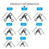 20-100pieces 3 Way Fishing Swivel Rolling Triangle Joint Rolling Swivels  Fishhooks Fishing Connector Pesca Emerillon Peche 4