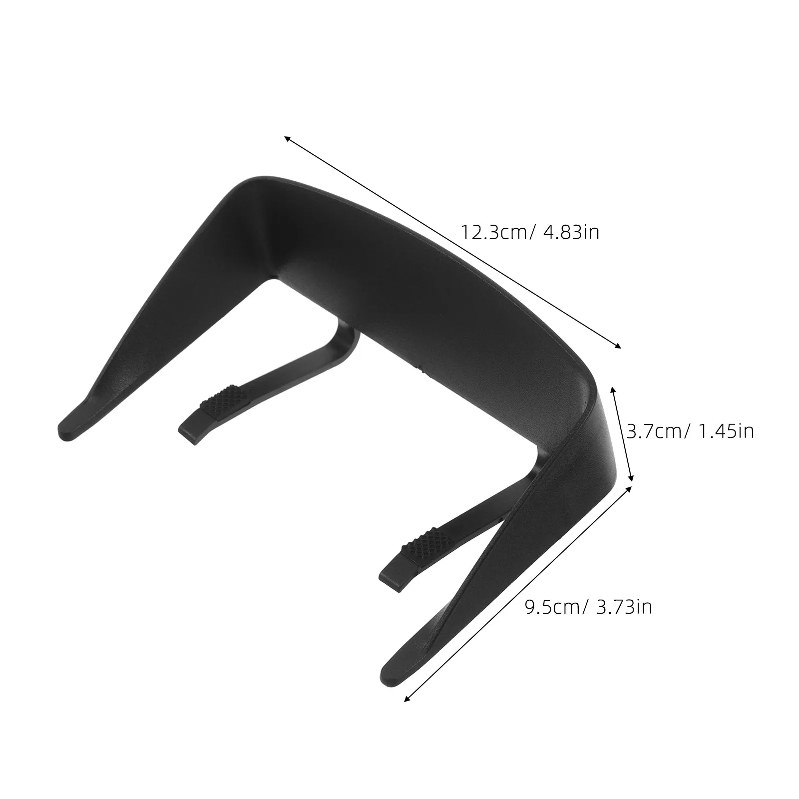 2개 GPS 네비게이션 햇빛 가리개 5인치 차량용 스크린 보호 필름 눈부심 방지 대시보드 커버, 선명한 운전 시야 모니터 햇빛 가리개