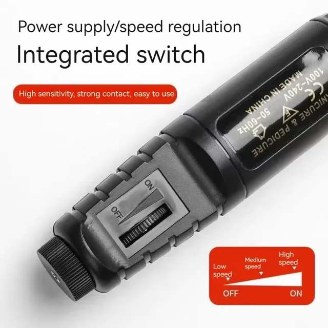 Professional Electric Nail Drill Fast Charging Highly Efficient Heat Dissipation Multi-Functional Nail Drill Tool Home Use 4