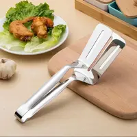 Pince à pelle à frire multifonctionnelle en acier inoxydable, pince à Steak pour barbecue, spatule à poisson, outil de cuisine domestique, pince à pain 6