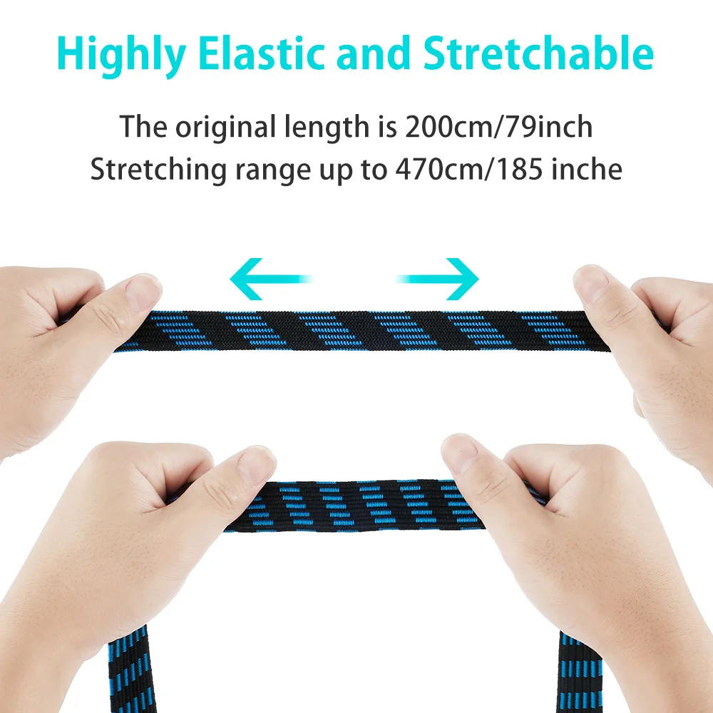 5-20PCS Heavy Duty Elastic Bungee Cords with Hooks – 2M 5