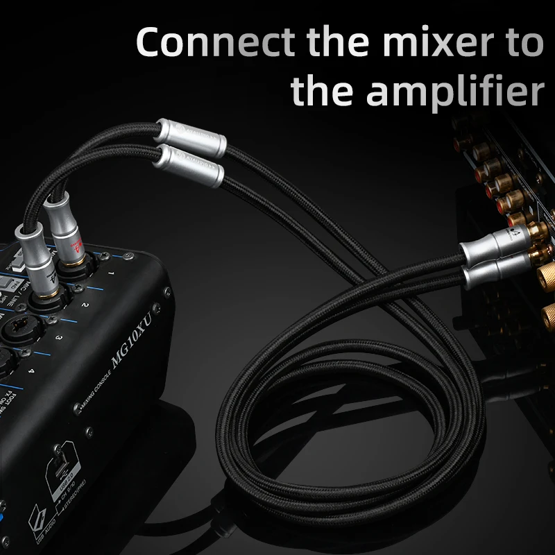 ATAUDIO Hifi  ̺,  6.35mm- RCA, ͼ ܼ , 2 * RCA-2*1/4 ġ  극̵ ̺