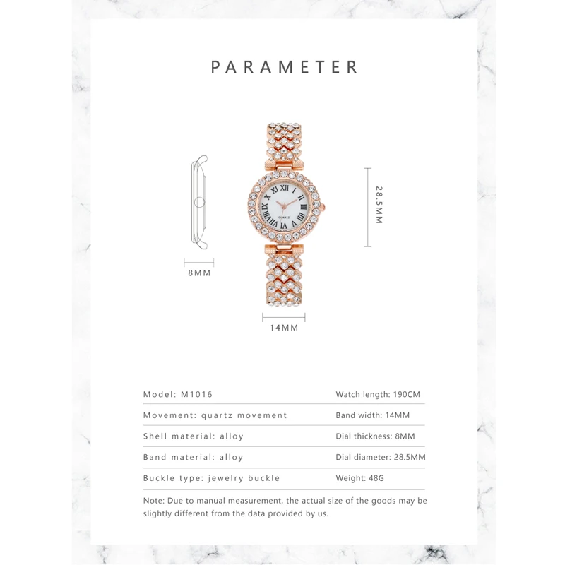 Women Steel Bracelet Watch Quartz Luxury Fashion Set With Diamonds women watches