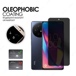 Premium Privacy Screen Protector and Anti - Spy Glass Film - Just 3 Front Glass (For TCL 50 NxtPaper)