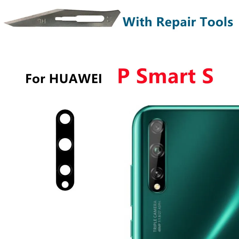 For Huawei P Smart Plus Pro S 2019 2020 2021 Rear Back Camera Glass Lens Cover with Adhesive Sticker