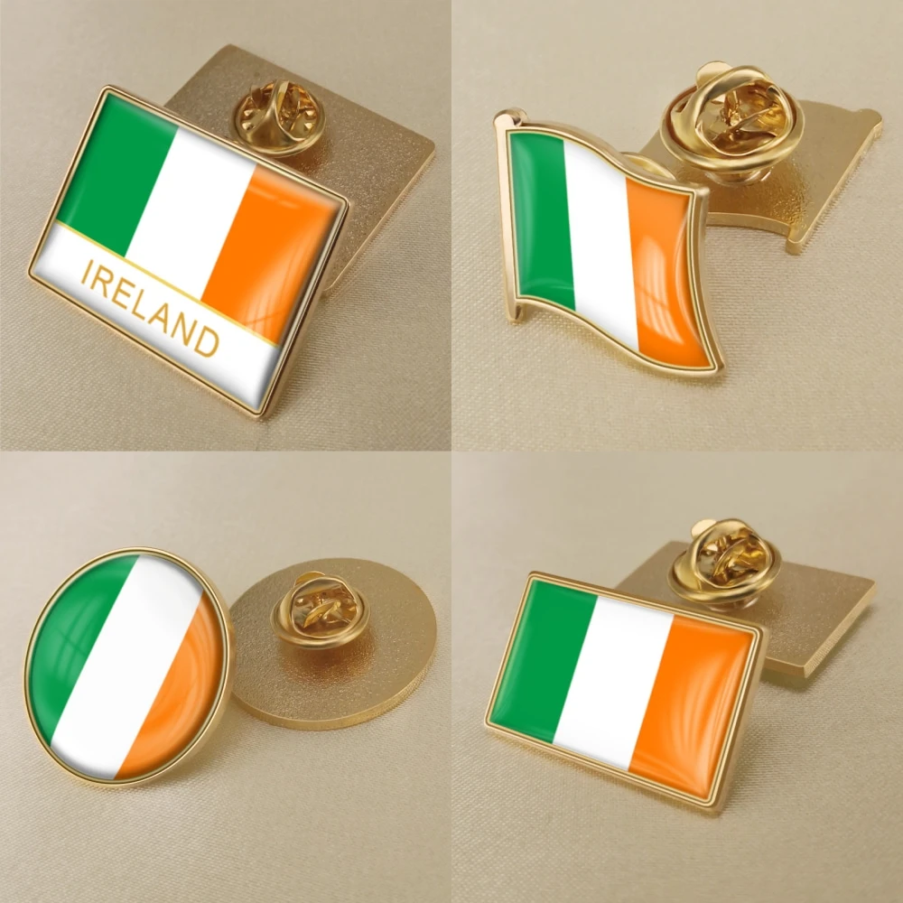Coat of Arms of Ireland Flag National Emblem Brooch Badges Lapel Pins