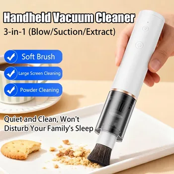 2026 New Small Mini Vacuum Cleaner Portable, Powerful, Durable Handheld, Wireless Desktop Cleaning, Keyboard, Piano Cleaner 1