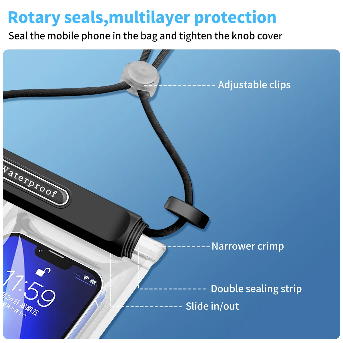 Universal Waterproof Phone Case and Swim Cover