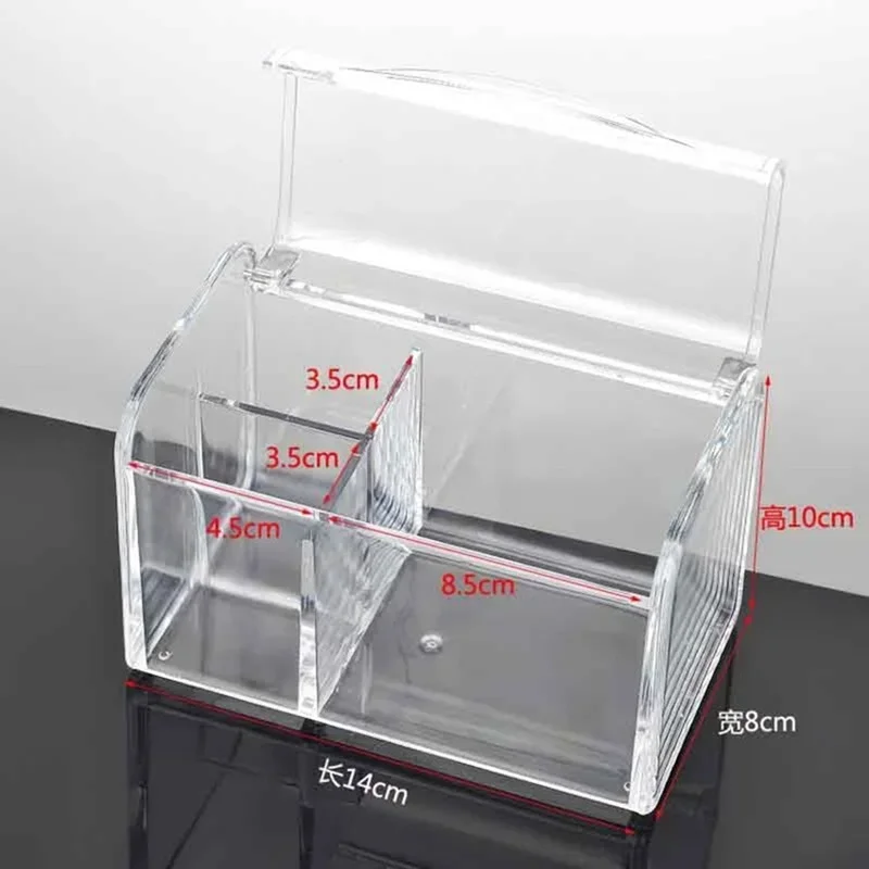 Dustproof Makeup Cotton Pads Organizer Plastic Cosmetic Swabs Storage Containers With Lid Waterproof Transparent Makeup Holder 2