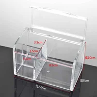 Dustproof Makeup Cotton Pads Organizer Plastic Cosmetic Swabs Storage Containers With Lid Waterproof Transparent Makeup Holder 2