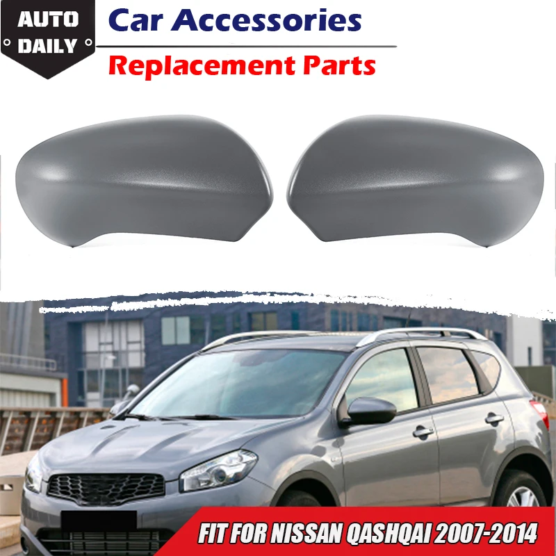 Rhyming Rearview Mirror Cover Gray Wing Side Mirror Caps Trims Car Exterior Refit Accessories Fit For Nissan Qashqai 2007-2014 1