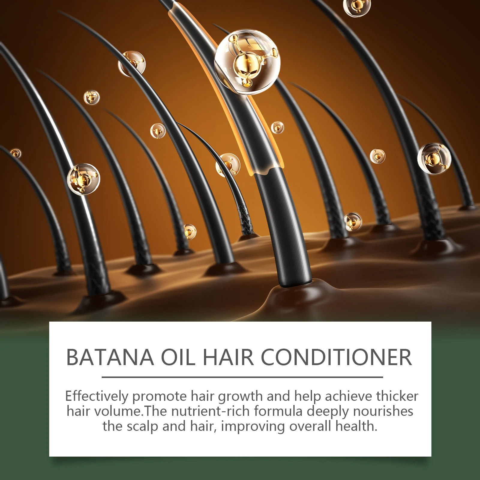Batana Oil Hair Conditioner Strengthening Nourishing Improve Dryness Damaged Split Ends Glossy Smoothing Hair Growth Conditioner