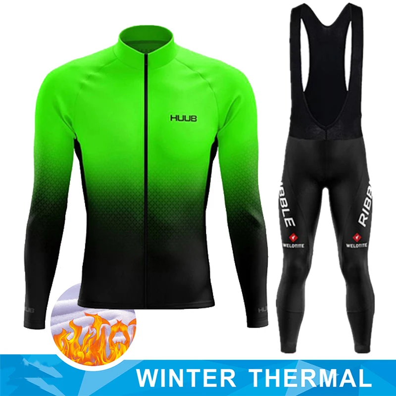 Huub Winter Thermal Fleece Cycling Jersey Set Cycling Clothing 2022