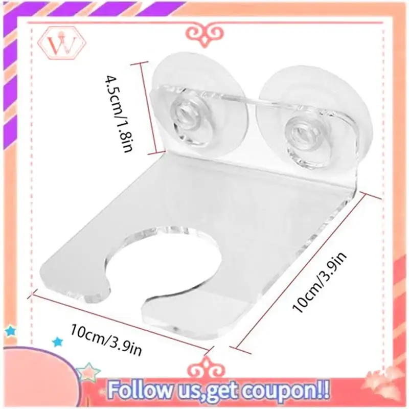 2 Pcs Bathtub Wine Glass Holders Shower Wine Glass Storage Rack Wall-Mounted Cup Holder
