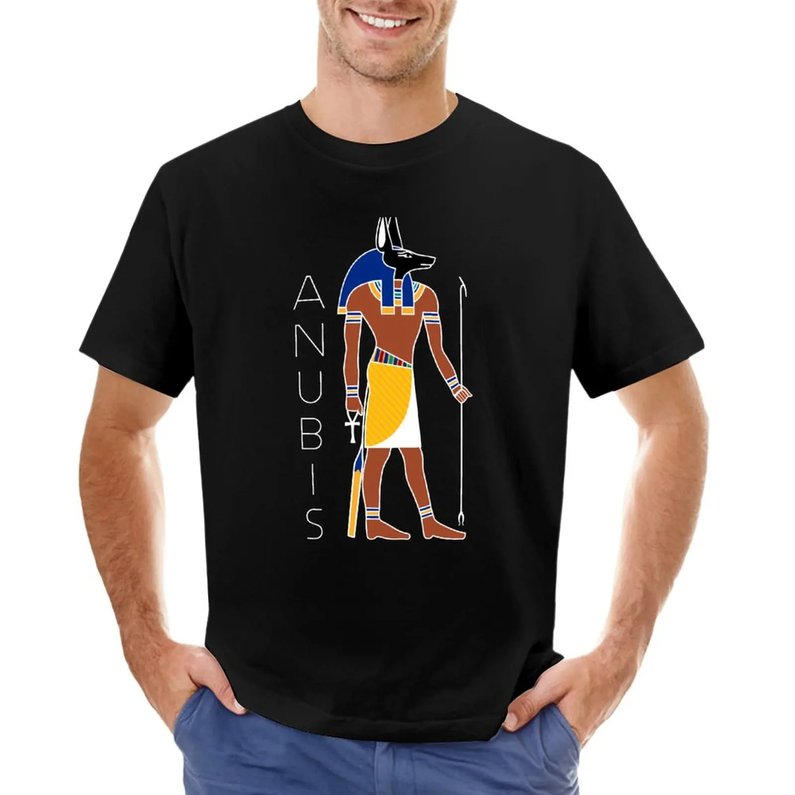 

Anubis - Ancient Egyptian God of the Afterlife T-Shirt anime clothes Oversized t-shirt T-shirt men