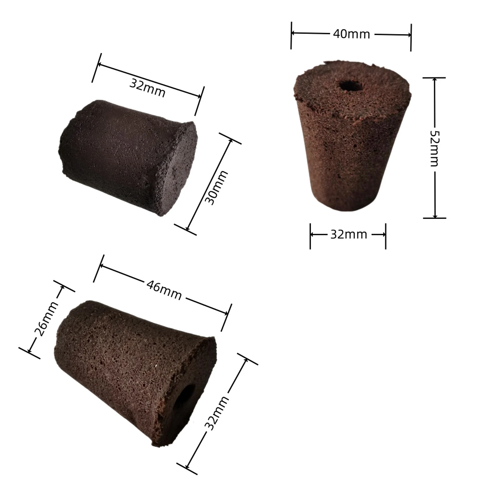 50Pcs Seed Grow Sponges Replacement Root Growth Sponges Seedling Starter Plugs Seed Starting Seed Pod Hydroponic Garden Planting