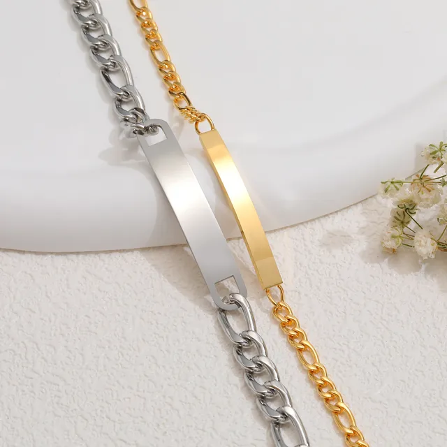 97087-c4756f.jpg Vnox – Bracelets avec mots d'amour gravés gratuits, cadeaux pour Couples, Bracelets en chaîne Figaro en acier inoxydable, cadeau de saint valentin pour lui et elle