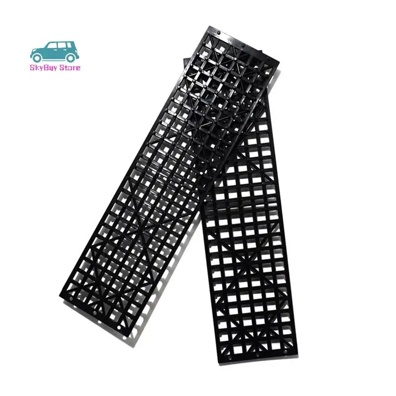 4Pcs Car Snow Mud Off Plate Tire Traction Foldable Skid Plate Nonslip Mat Sand Snow Chain Wheel Anti Skid Snowboarding