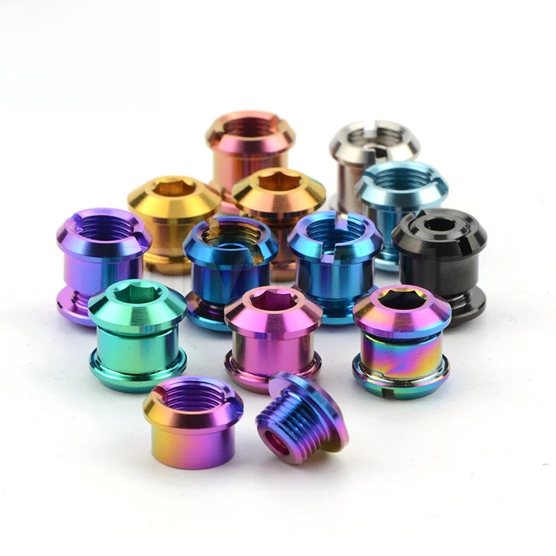 다채로운 티타늄 합금 자전거 카세트 나사 산악 자전거 오프로드 레이싱 TC4 ..